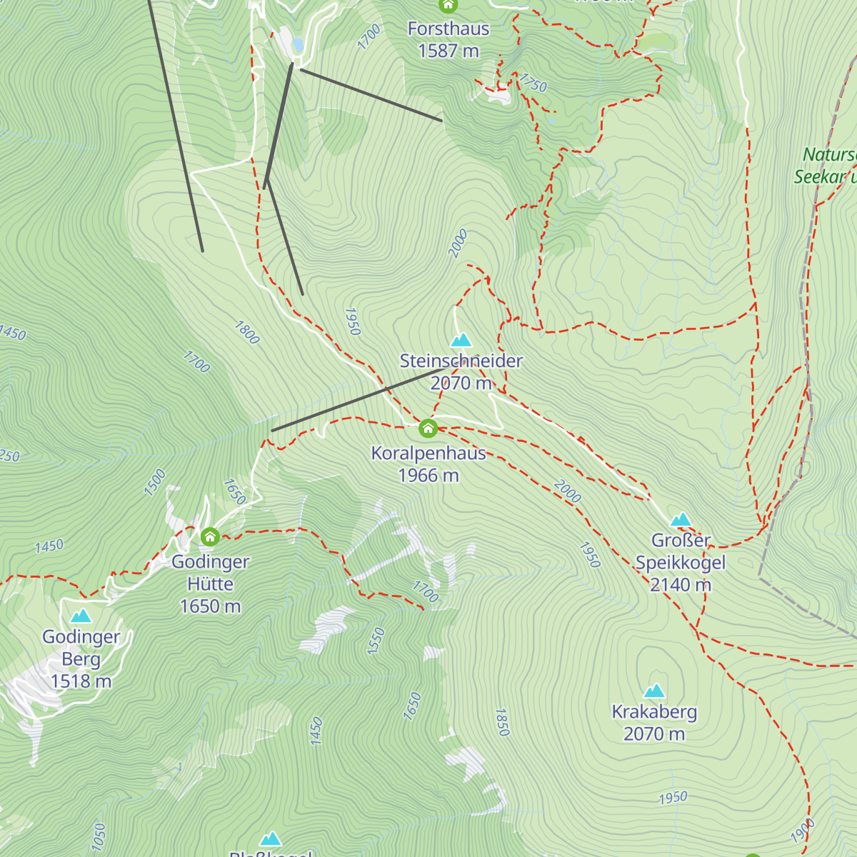 Koralpenhaus map