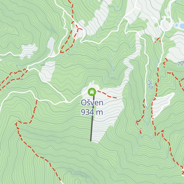 Map of Ošven