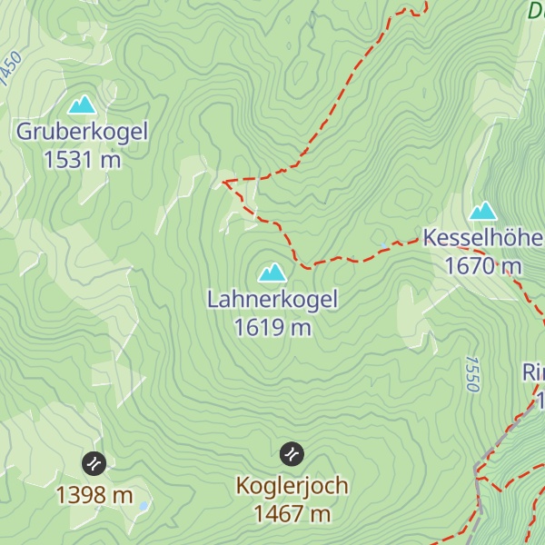 Map of Lahnerkogel