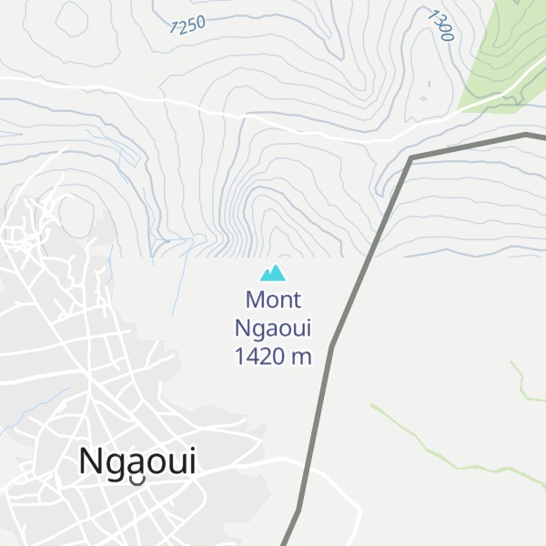 Map of Mont Ngaoui