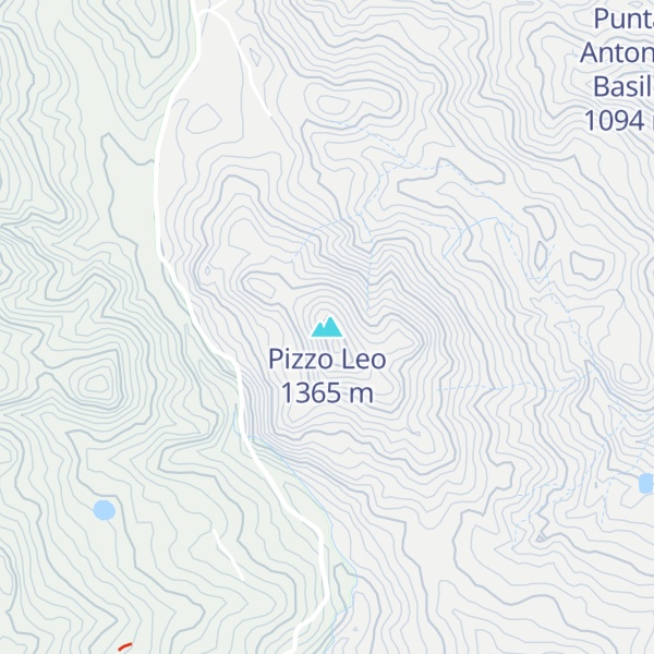 Map of Pizzo Leo