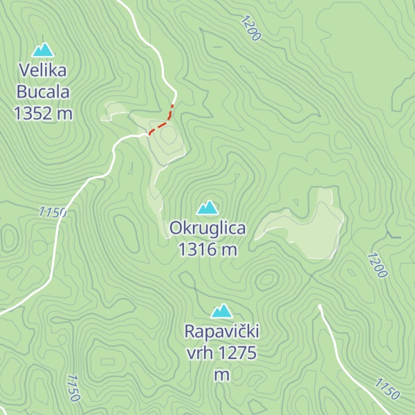 Map of Okruglica