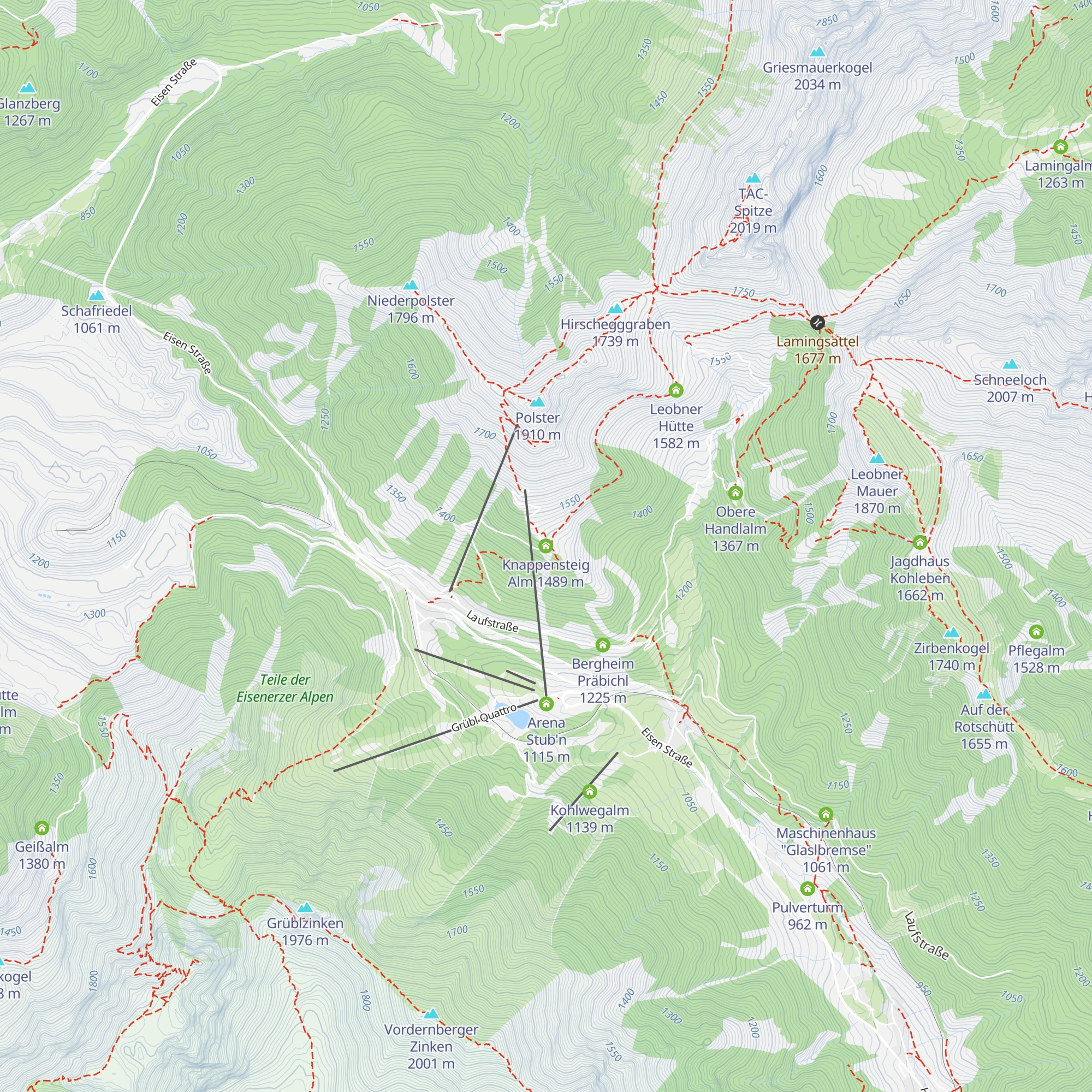 Knappensteig Alm map