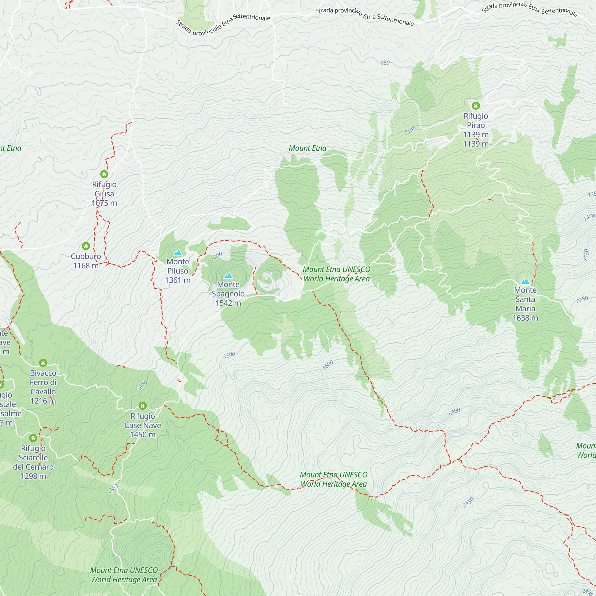 Casermetta Monte Spagnolo map