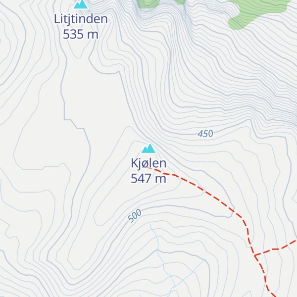 Map of Kjølen
