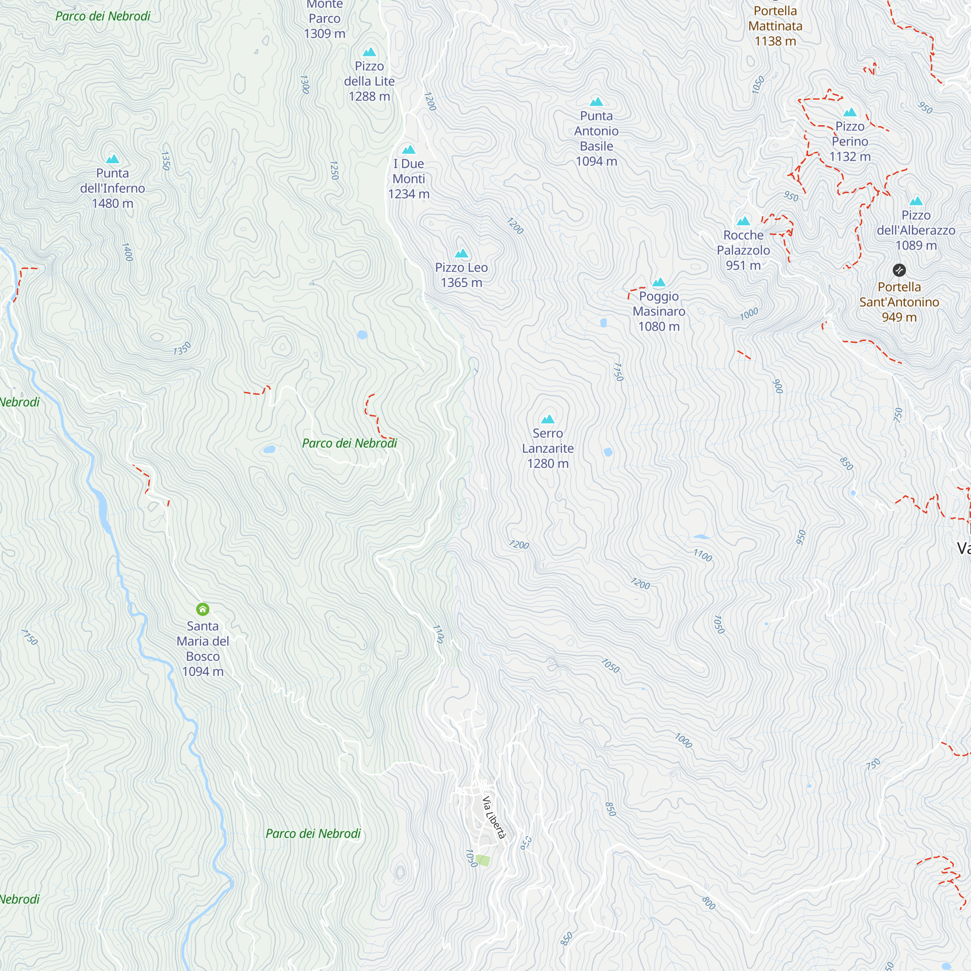 U Villanu map