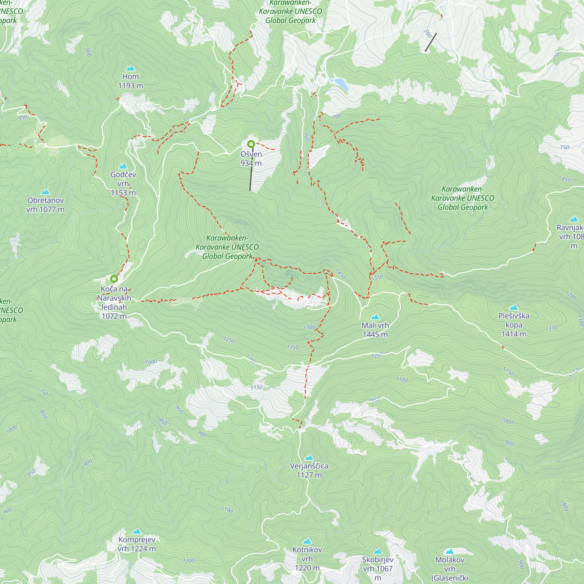 Oddajni center Plešivec map