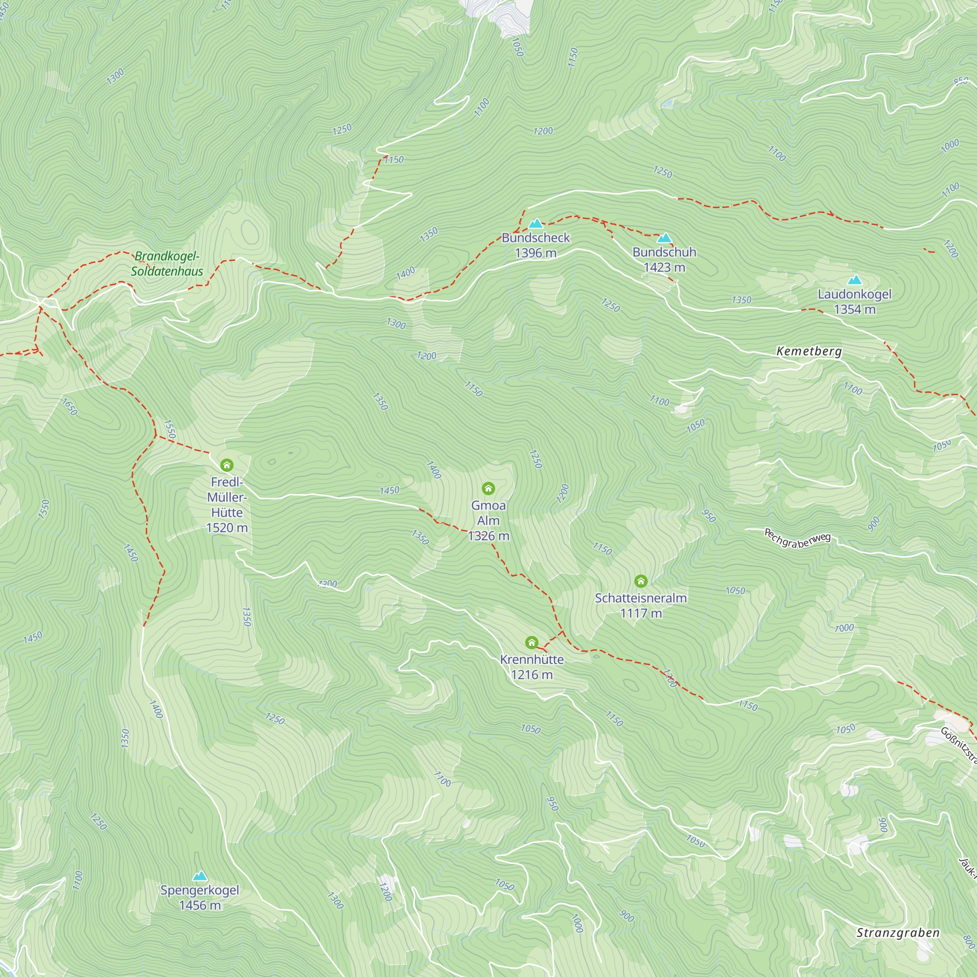 Gmoa Alm map