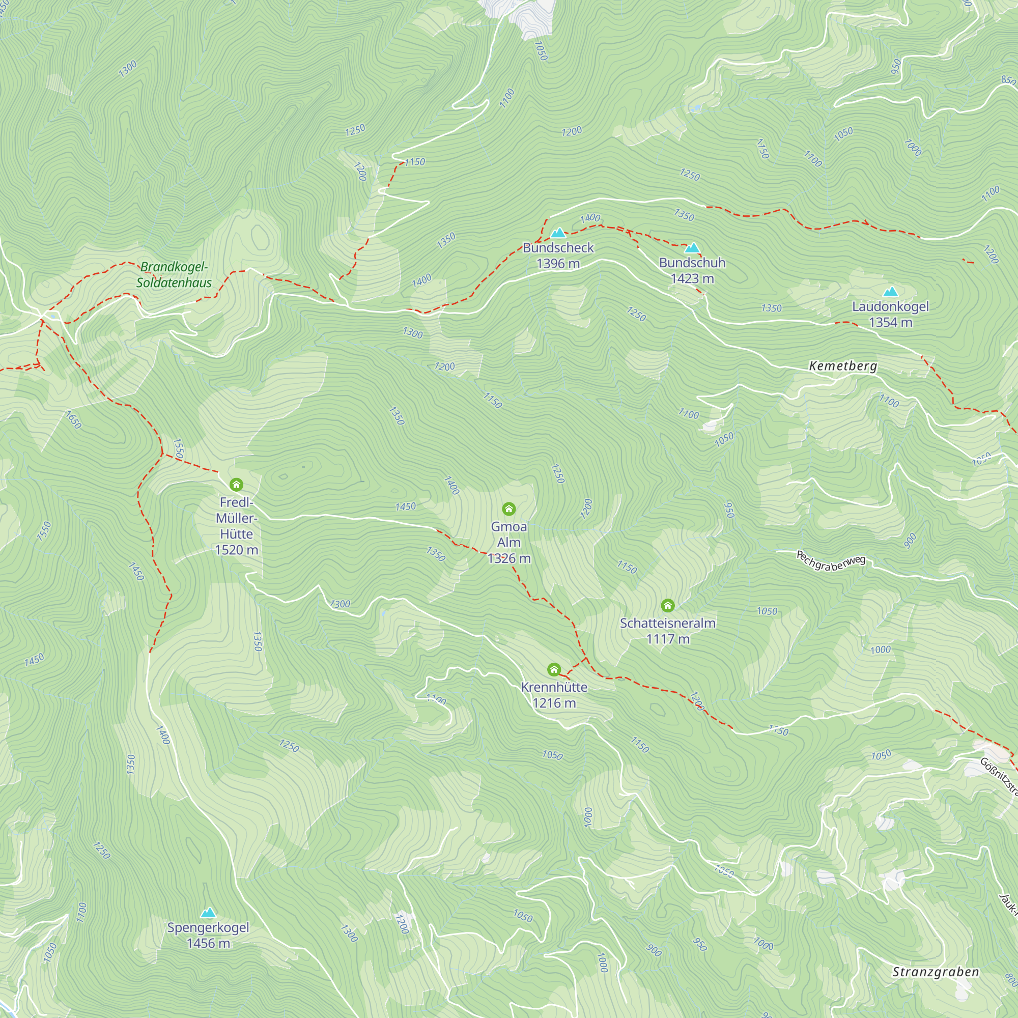 Gmoa Alm map