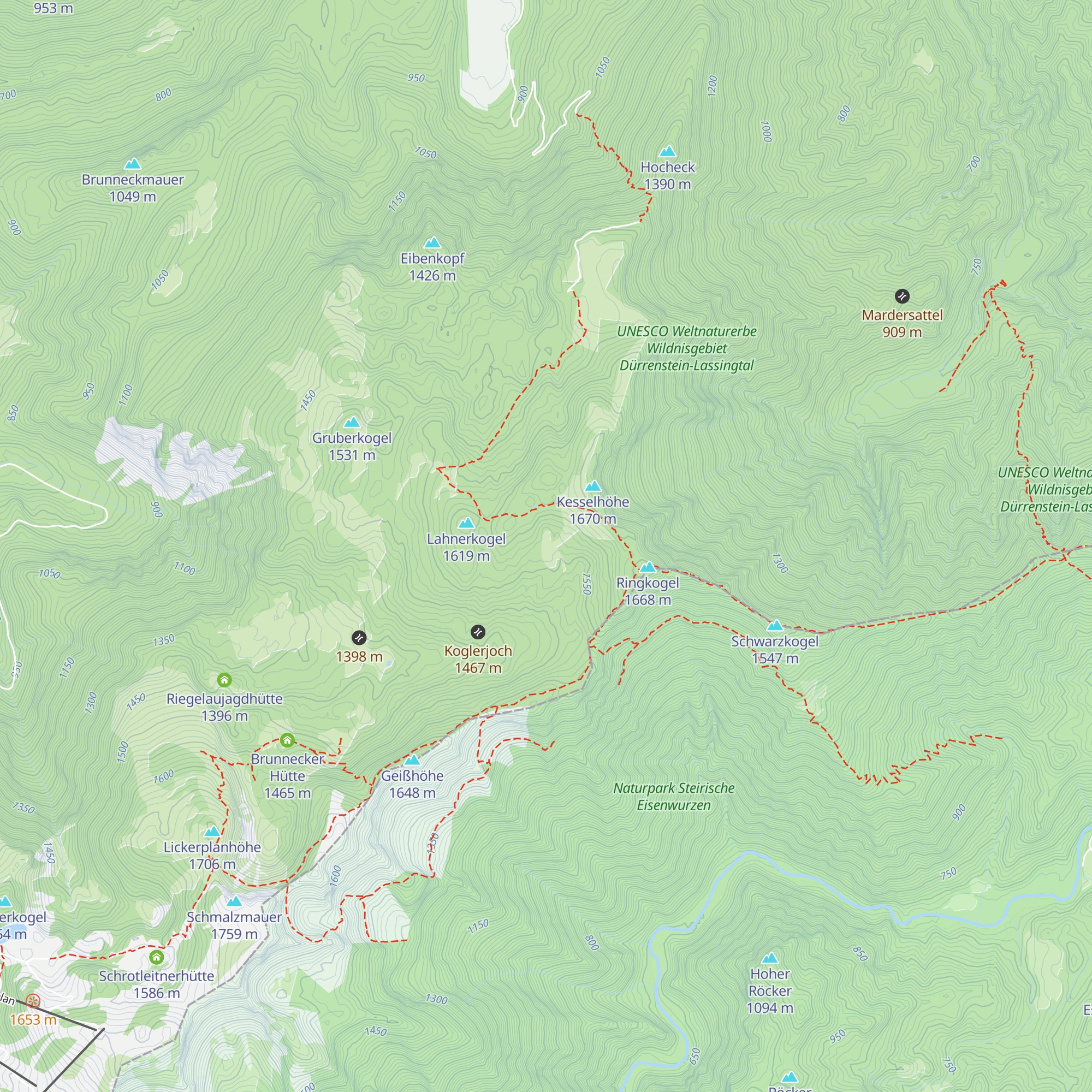 Bernlehnerhütte map