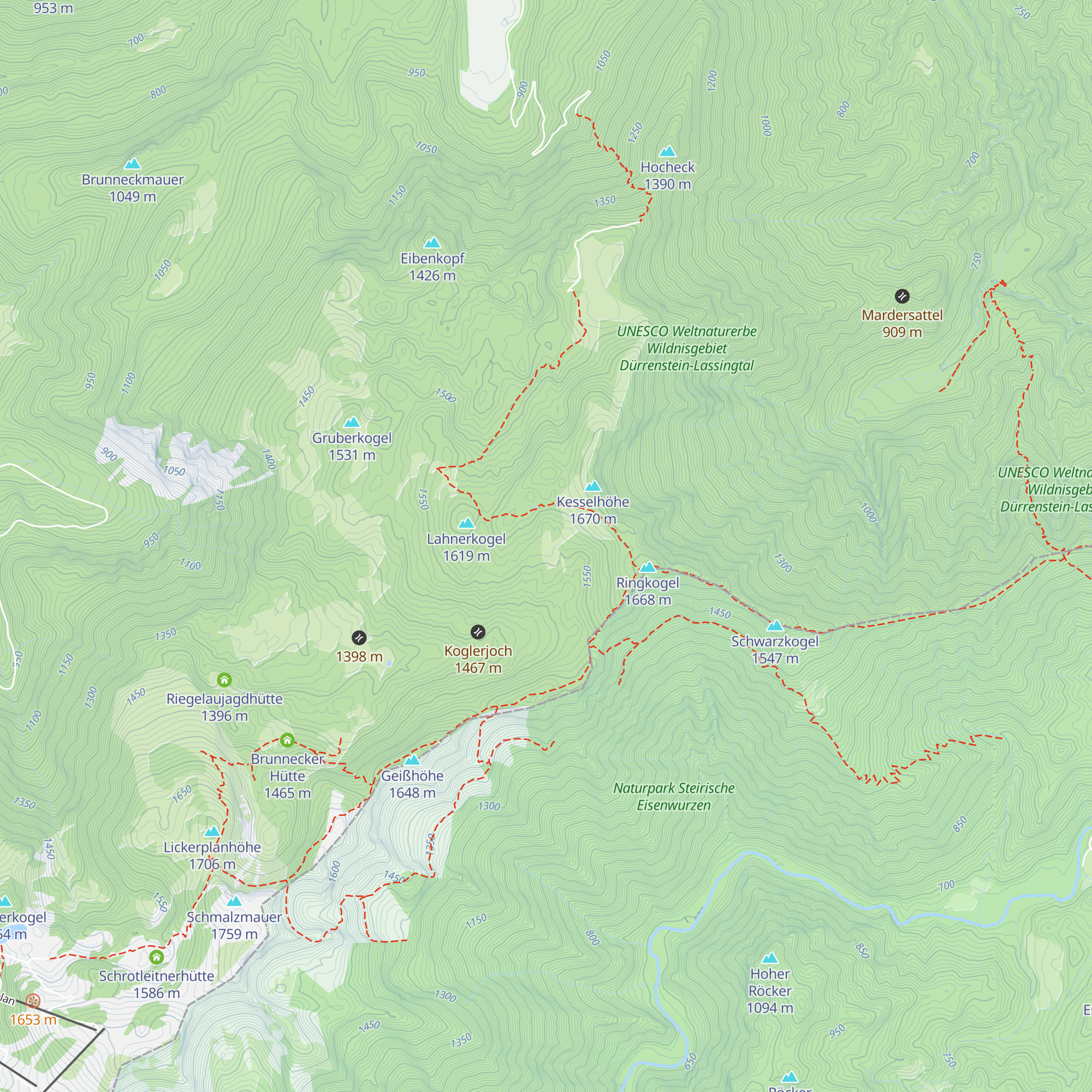 Bernlehnerhütte map