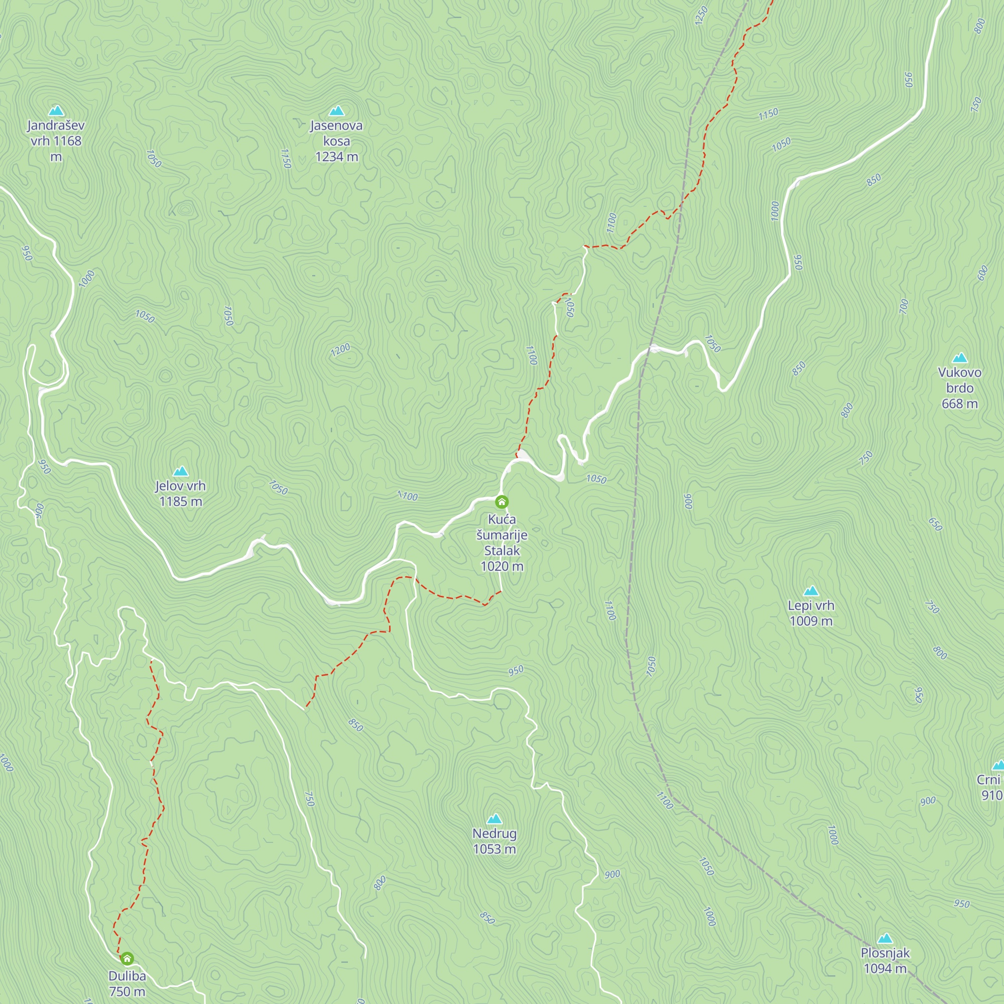 Kuća šumarije Stalak map