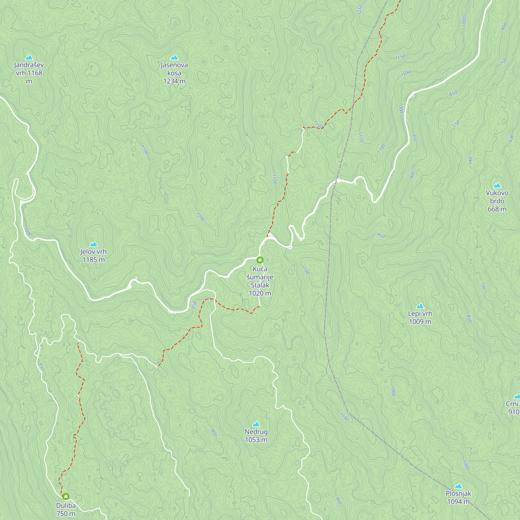 Kuća šumarije Stalak map