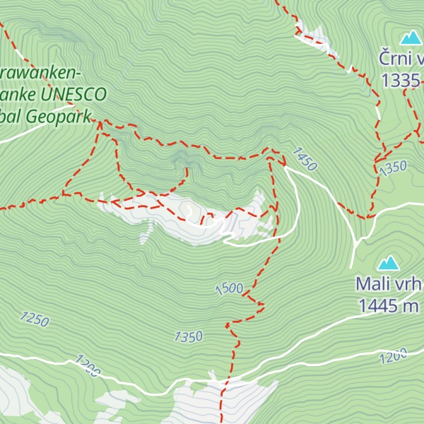 Map of Dom na Uršlji gori