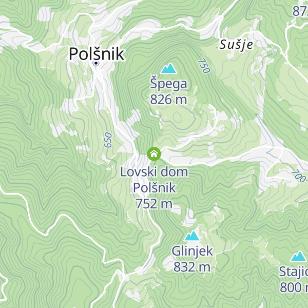 Map of Lovski dom Polšnik
