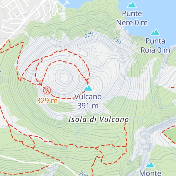 Map of Vulcano