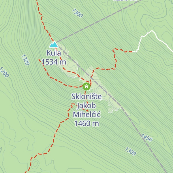 Map of Sklonište Jakob Mihelčić