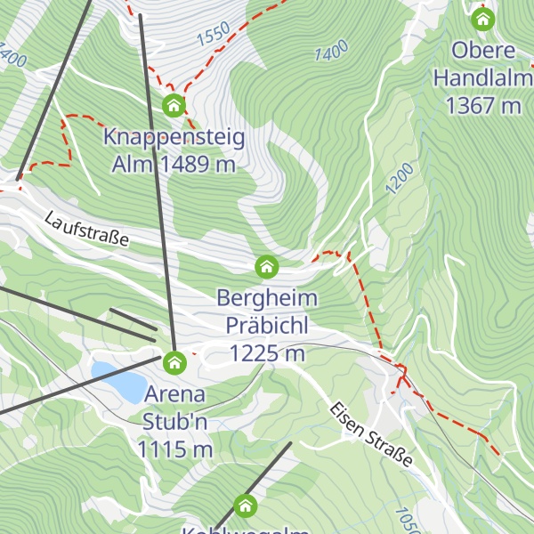 Map of Bergheim Präbichl