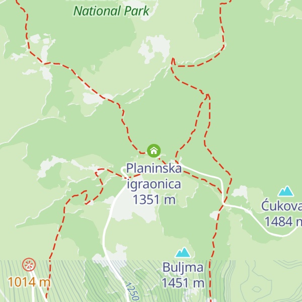 Map of Stan velebitske pijavice