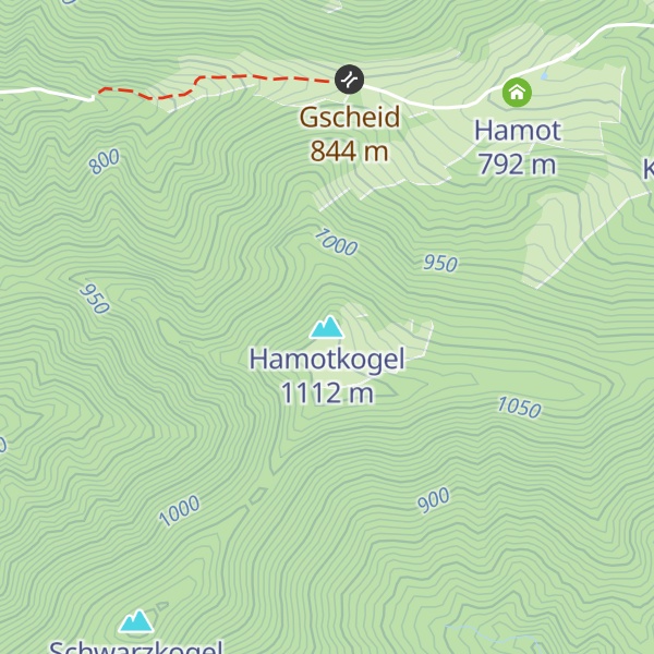 Map of Hamotkogel