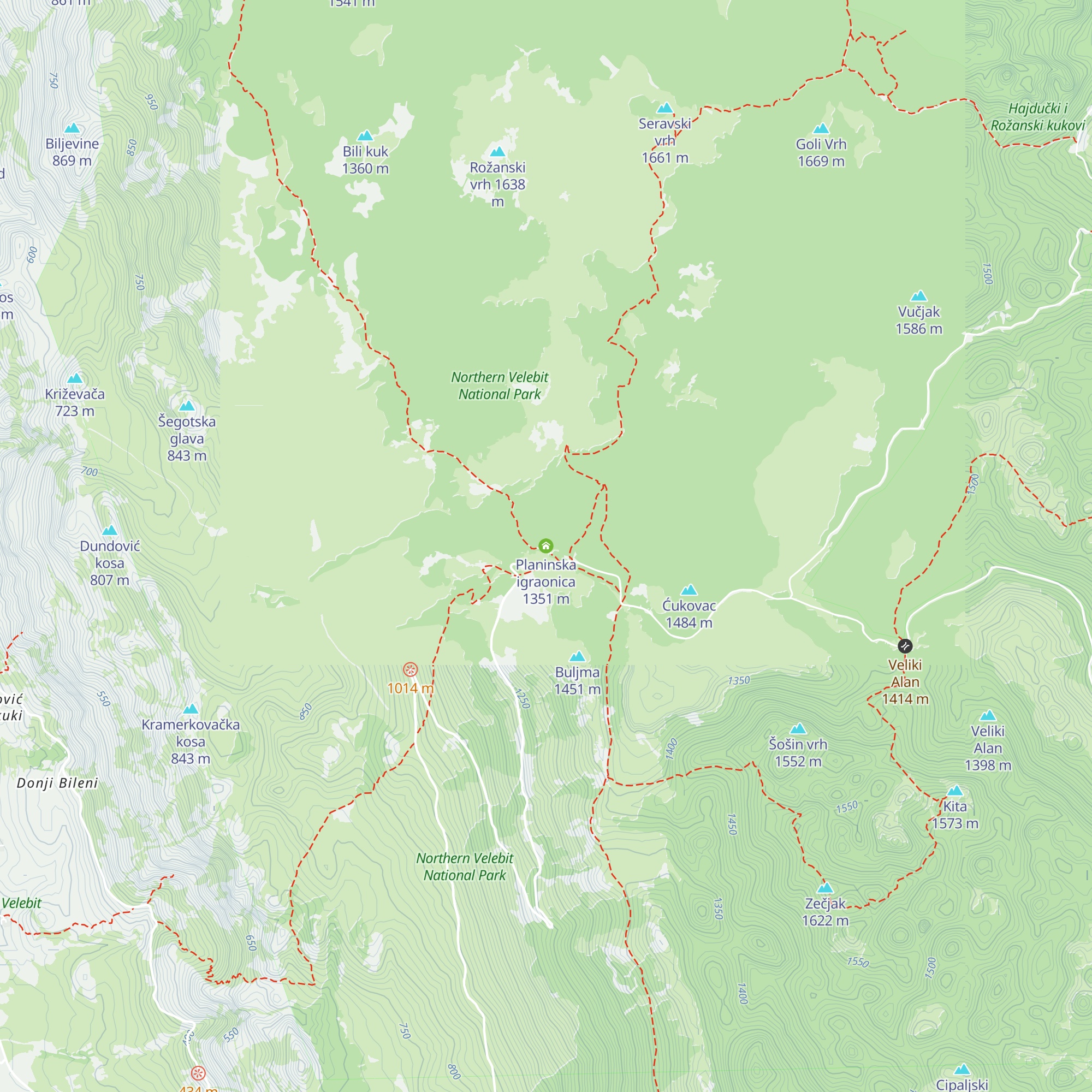 Planinska igraonica map