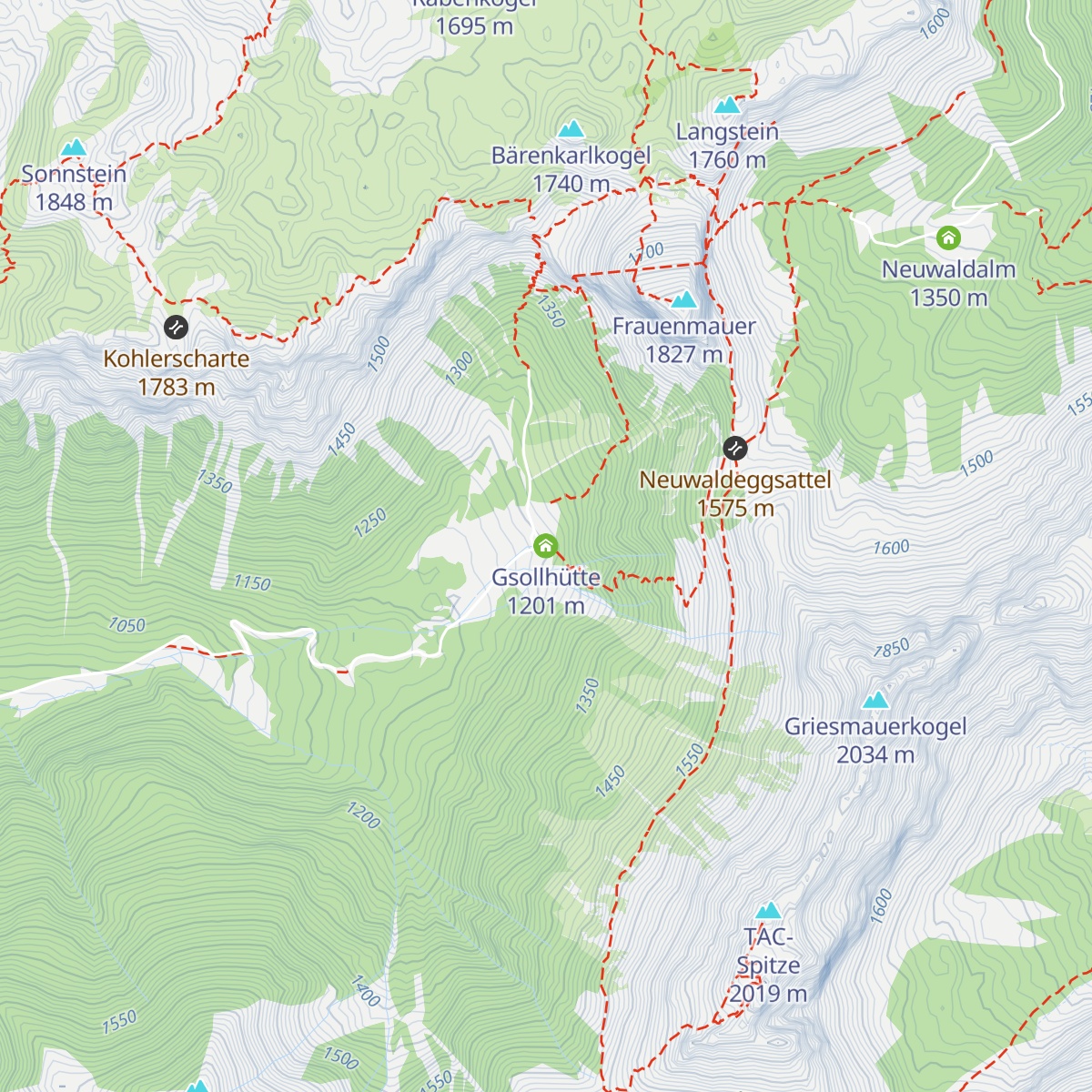 Gsollhütte map