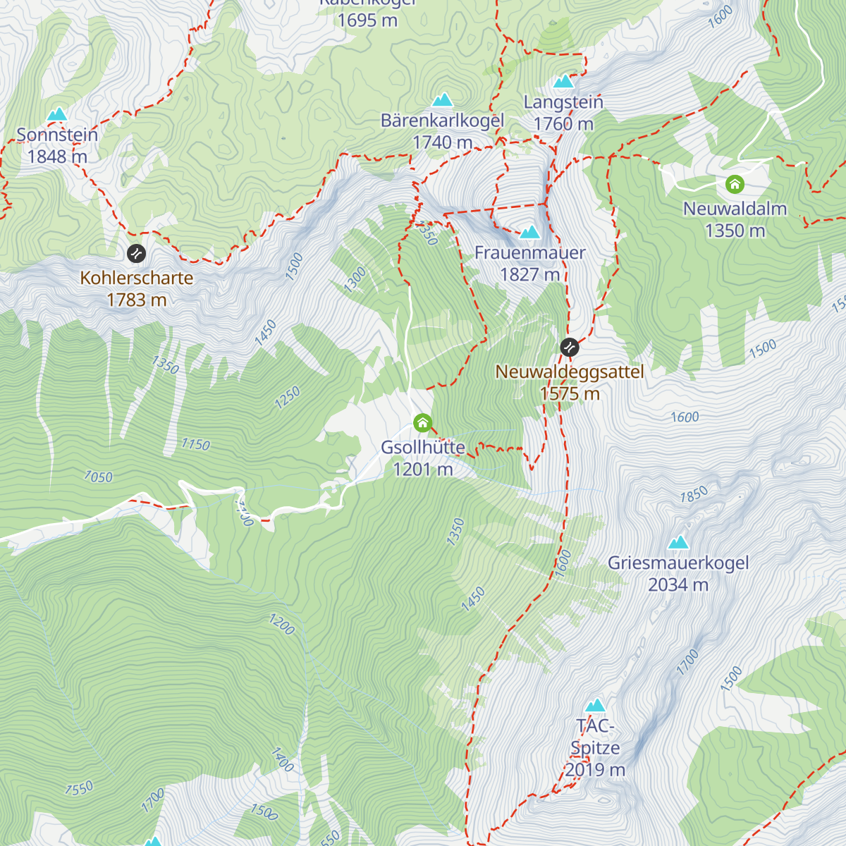 Gsollhütte map