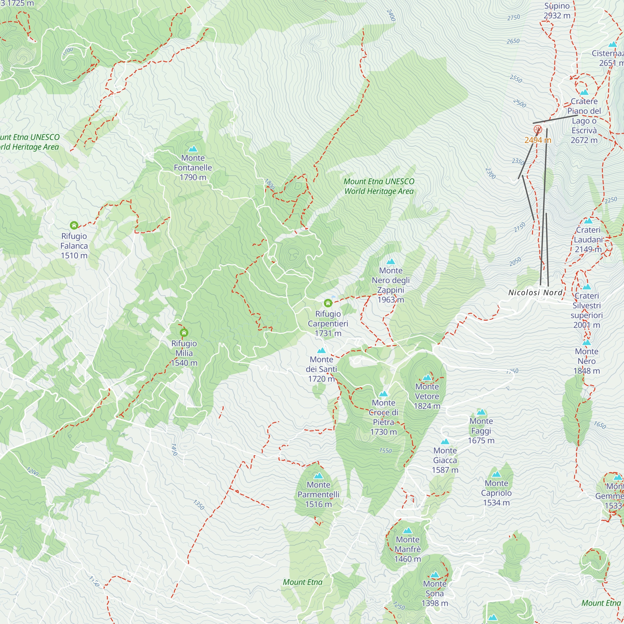 Rifugio Giacomini map