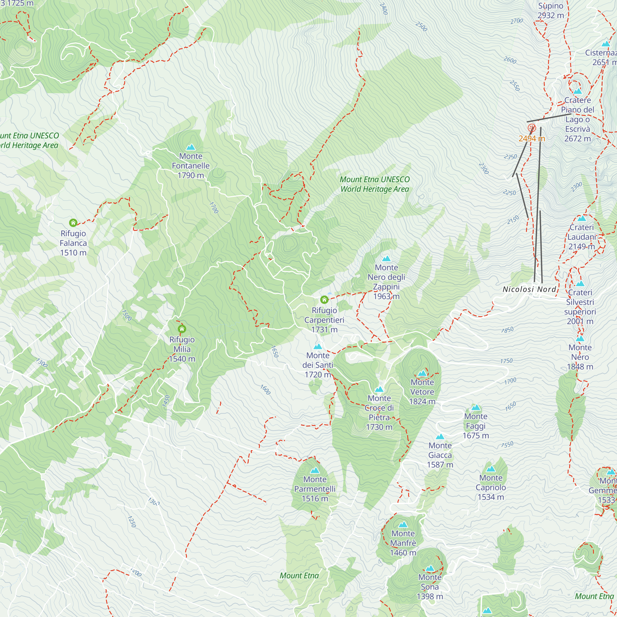 Rifugio Giacomini map