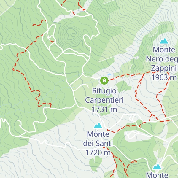 Map of Rifugio Giacomini