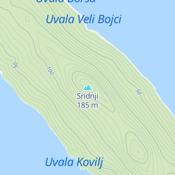 Map of Sridnji