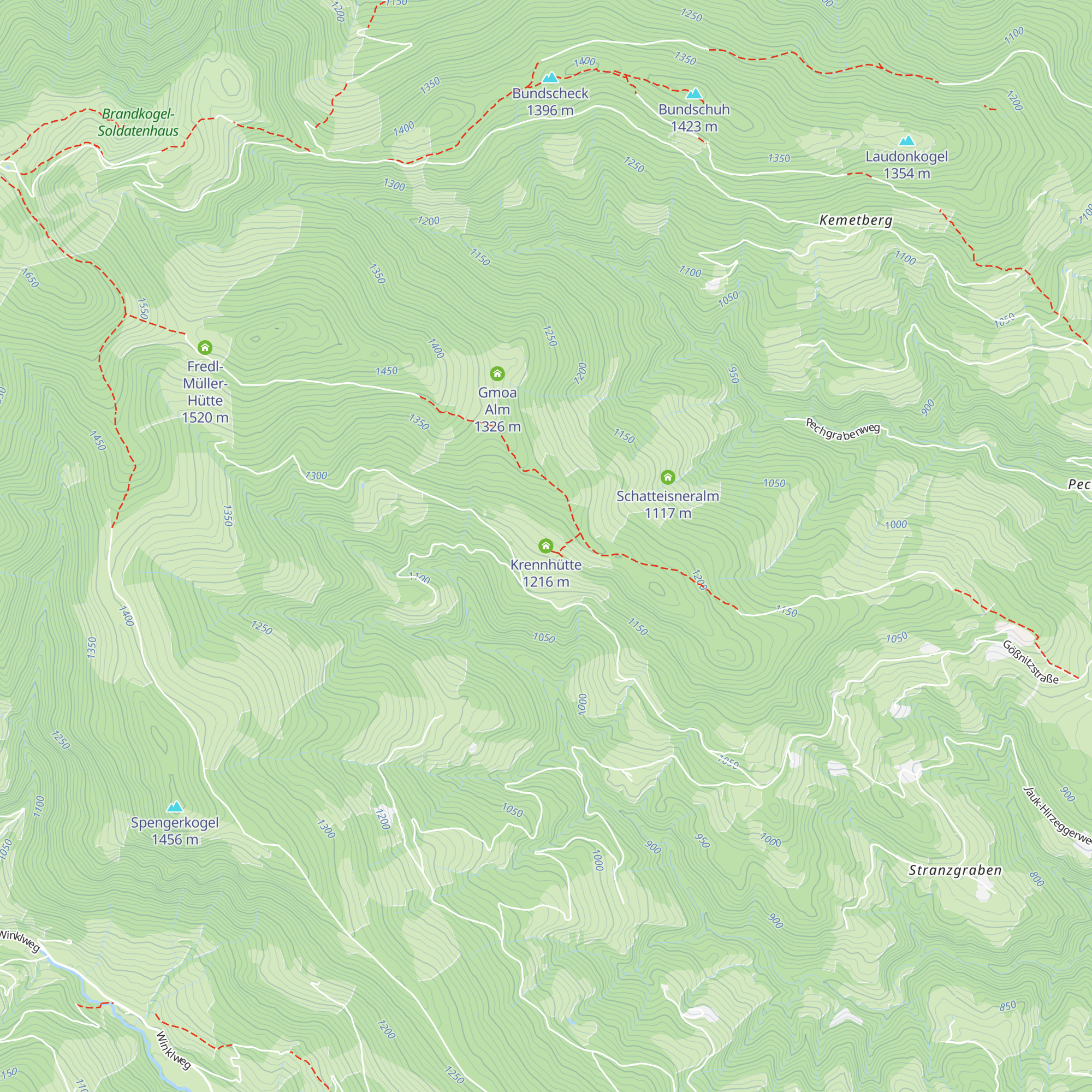Krennhütte map