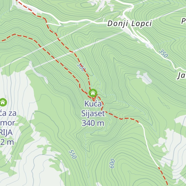 Map of Kuća Sijaset