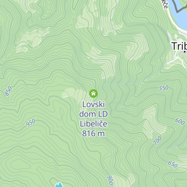 Map of Lovski dom LD Libeliče