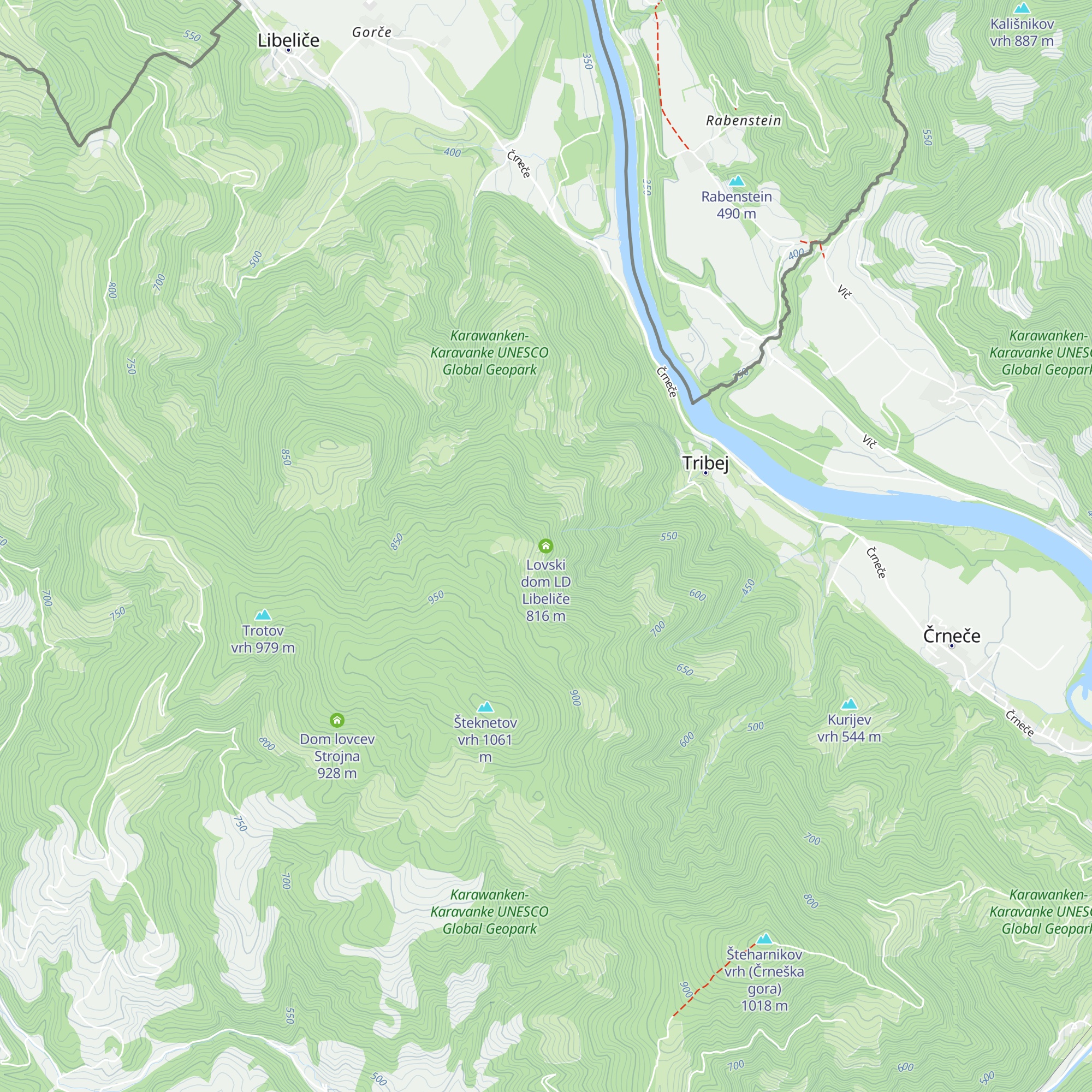 Lovski dom LD Libeliče map