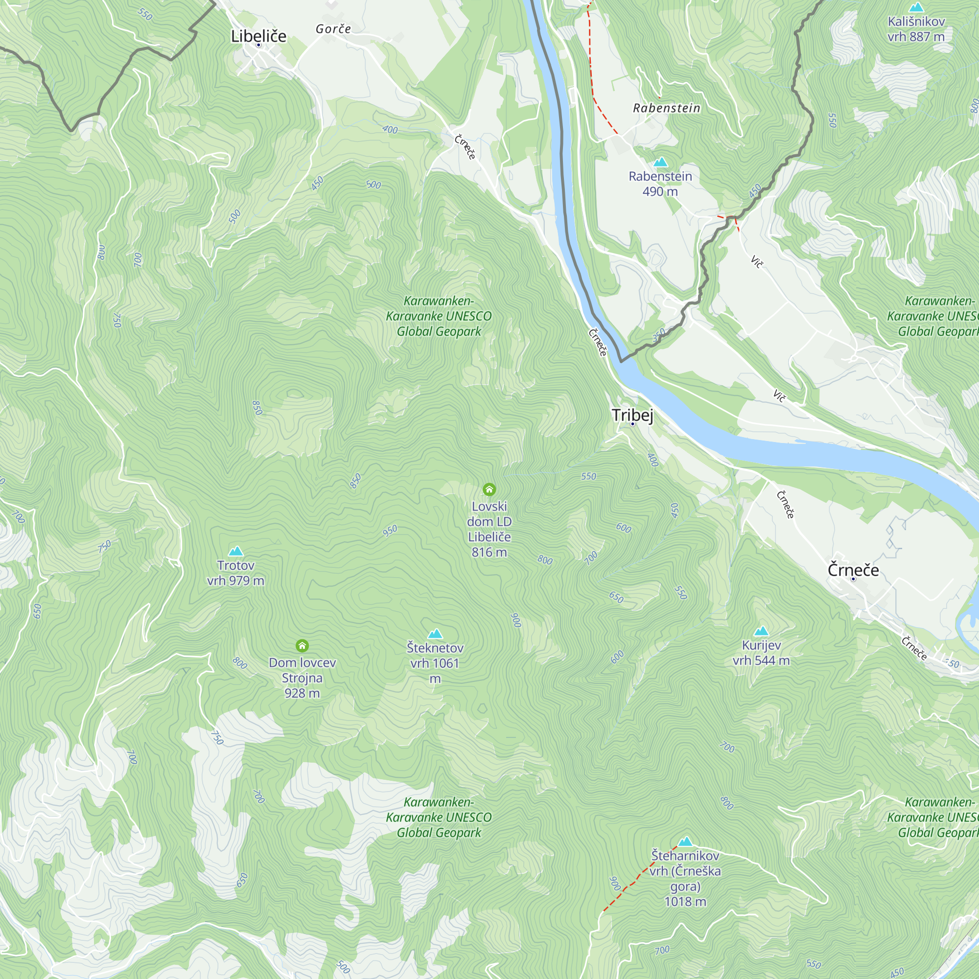 Lovski dom LD Libeliče map