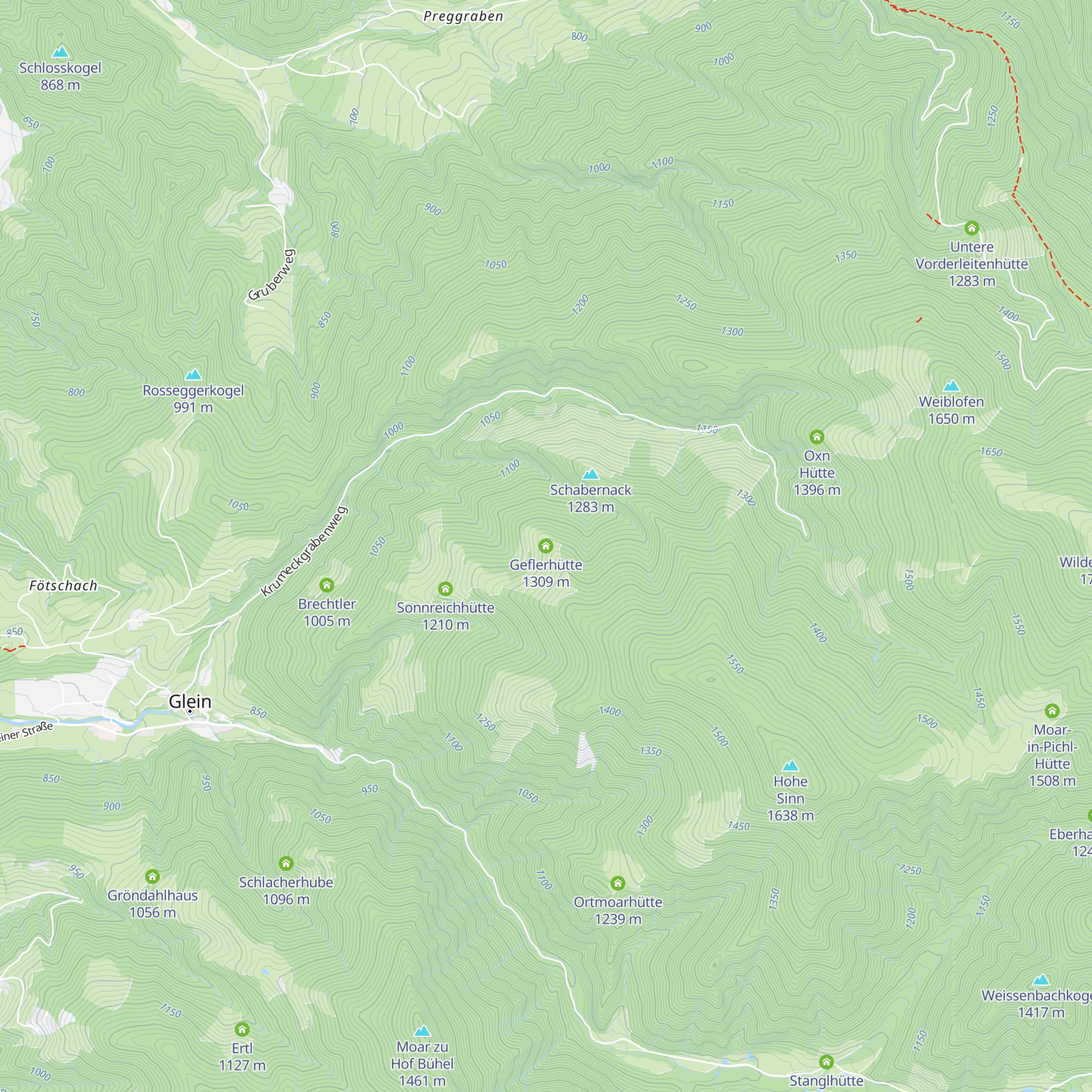 Geflerhütte map