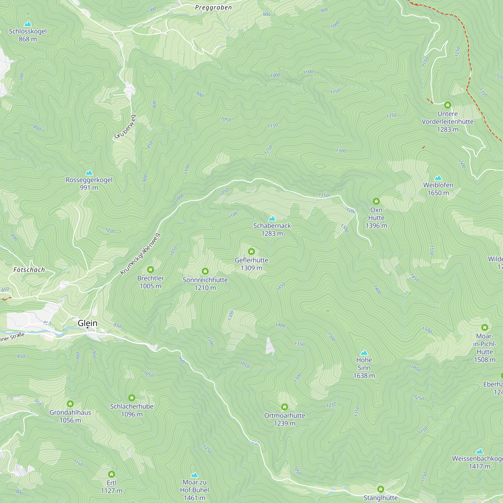Geflerhütte map