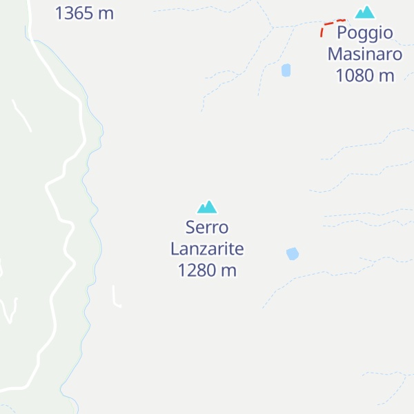 Map of Serro Lanzarite