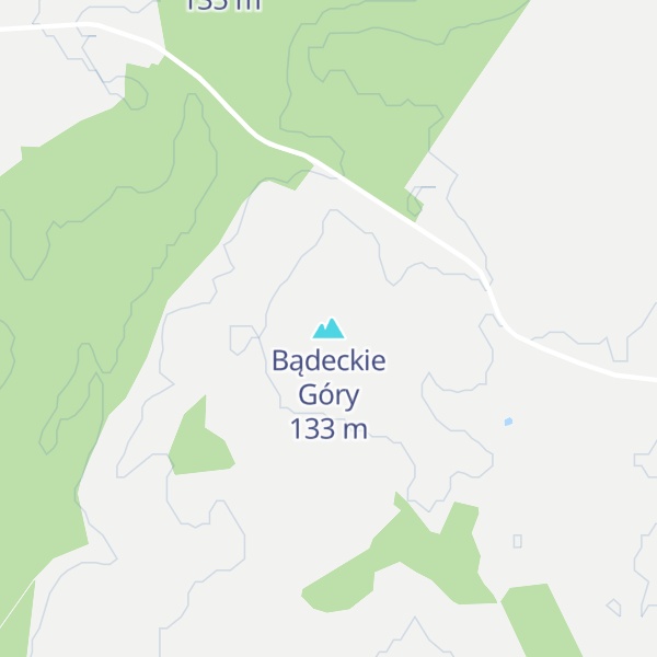 Map of Bądeckie Góry