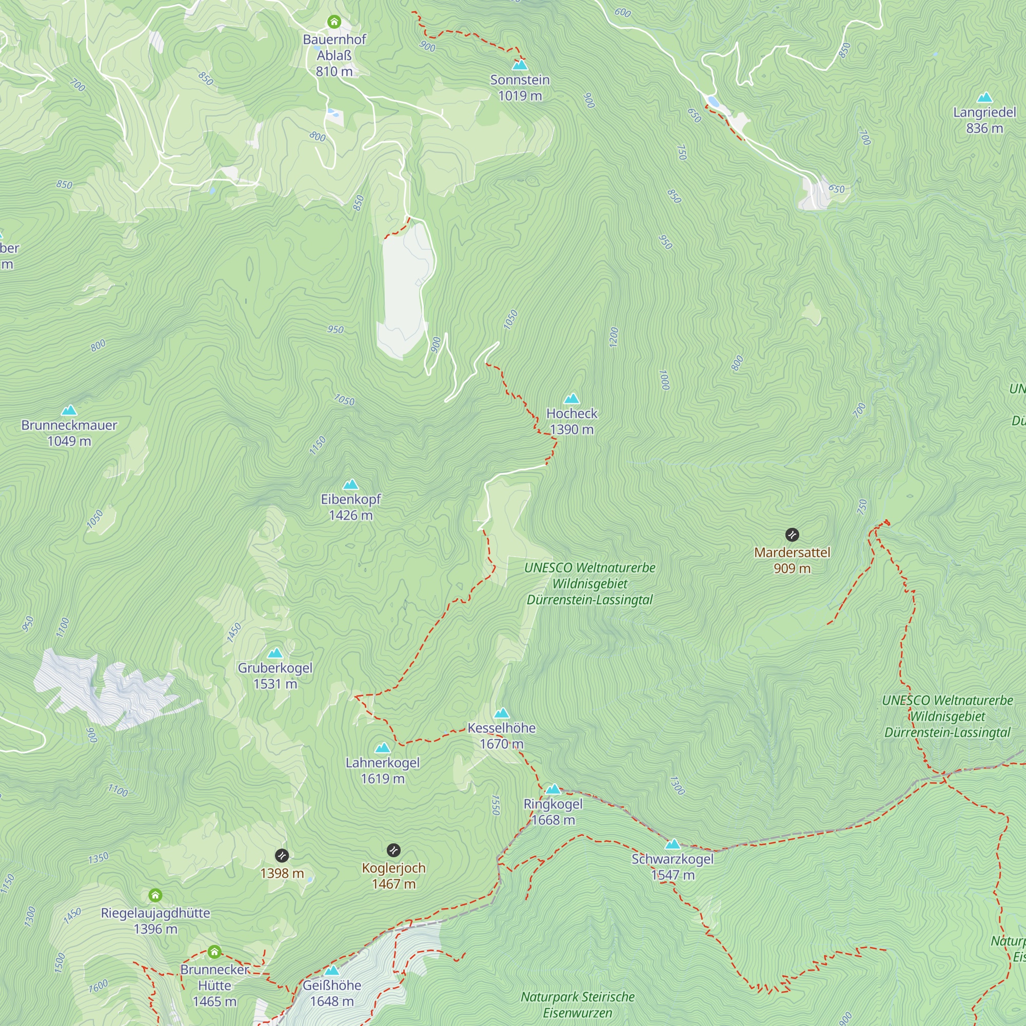 Wiesenalm map