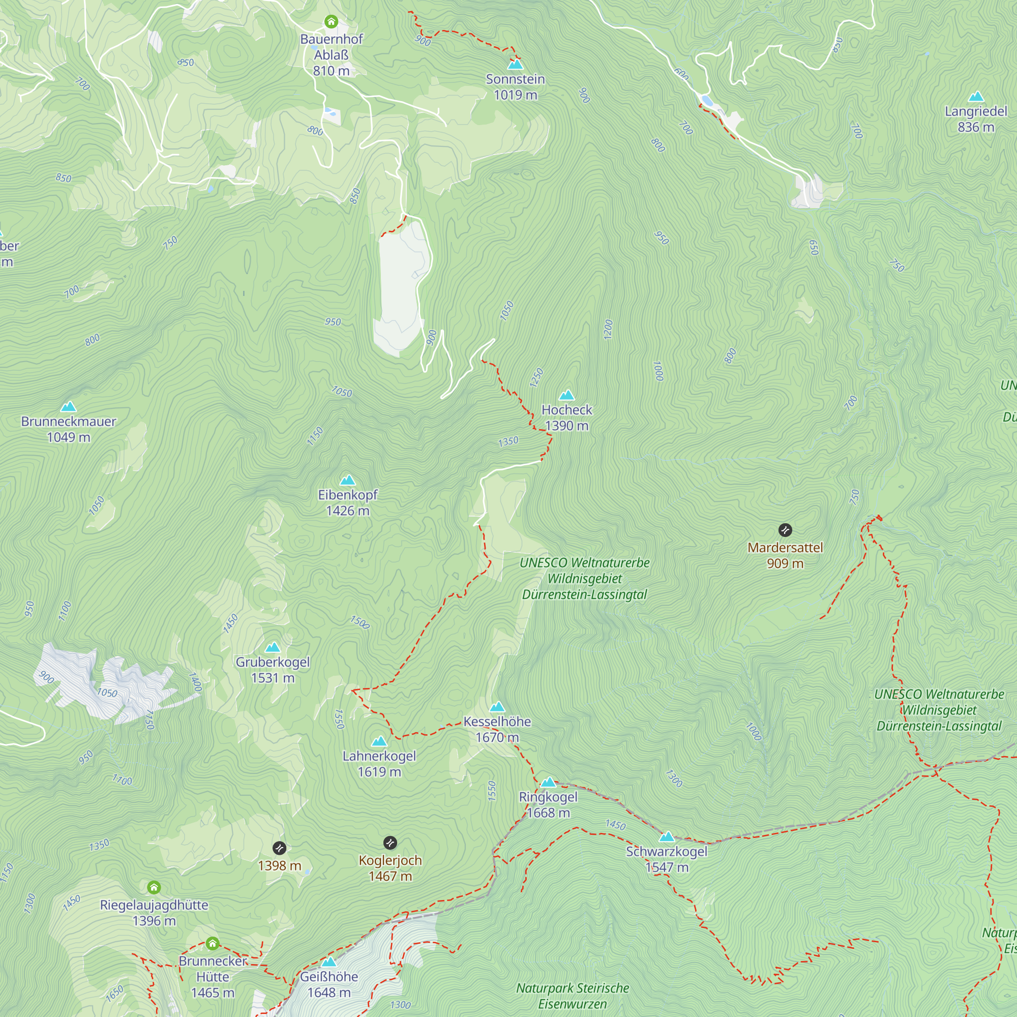 Wiesenalm map