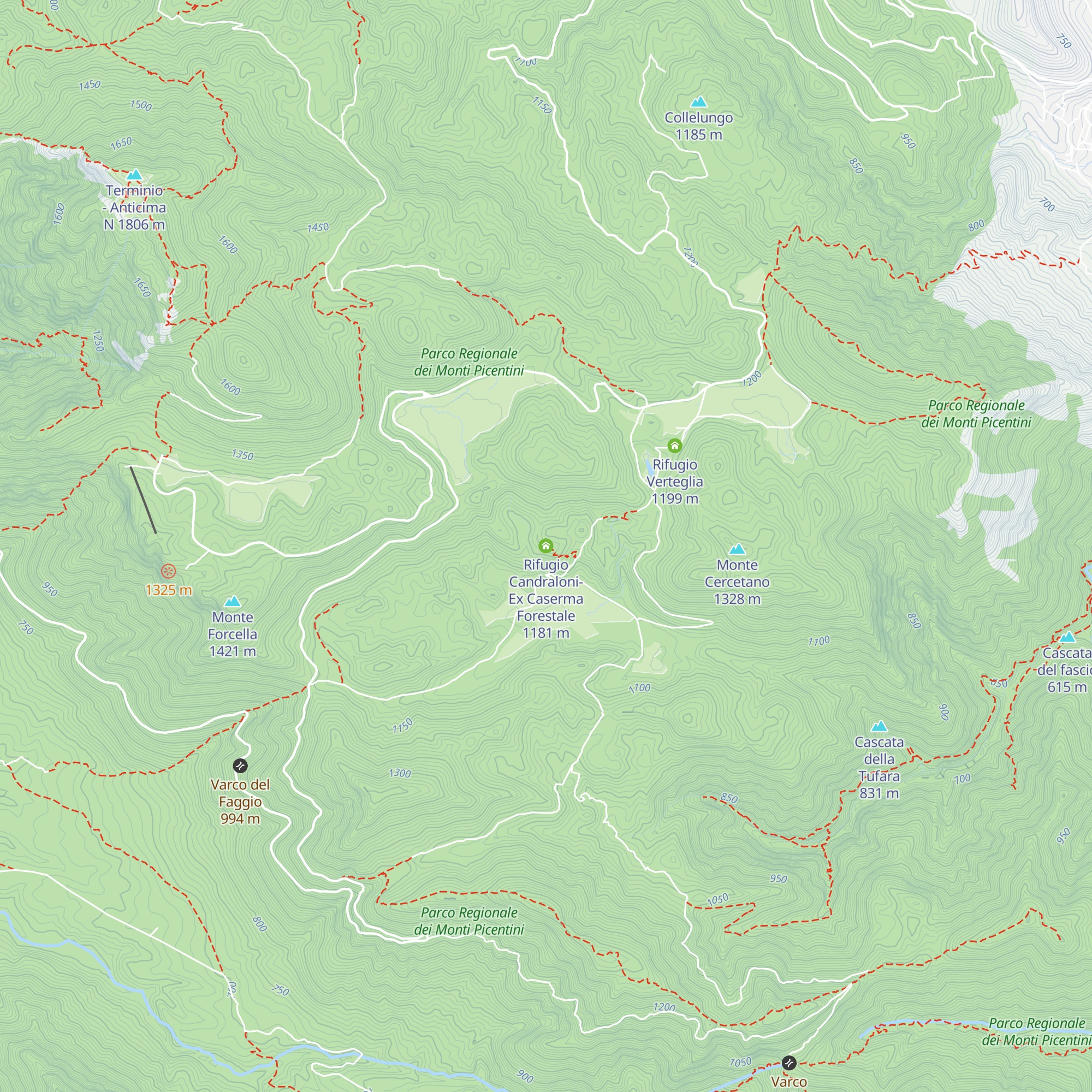 Rifugio Candraloni- Ex Caserma Forestale map
