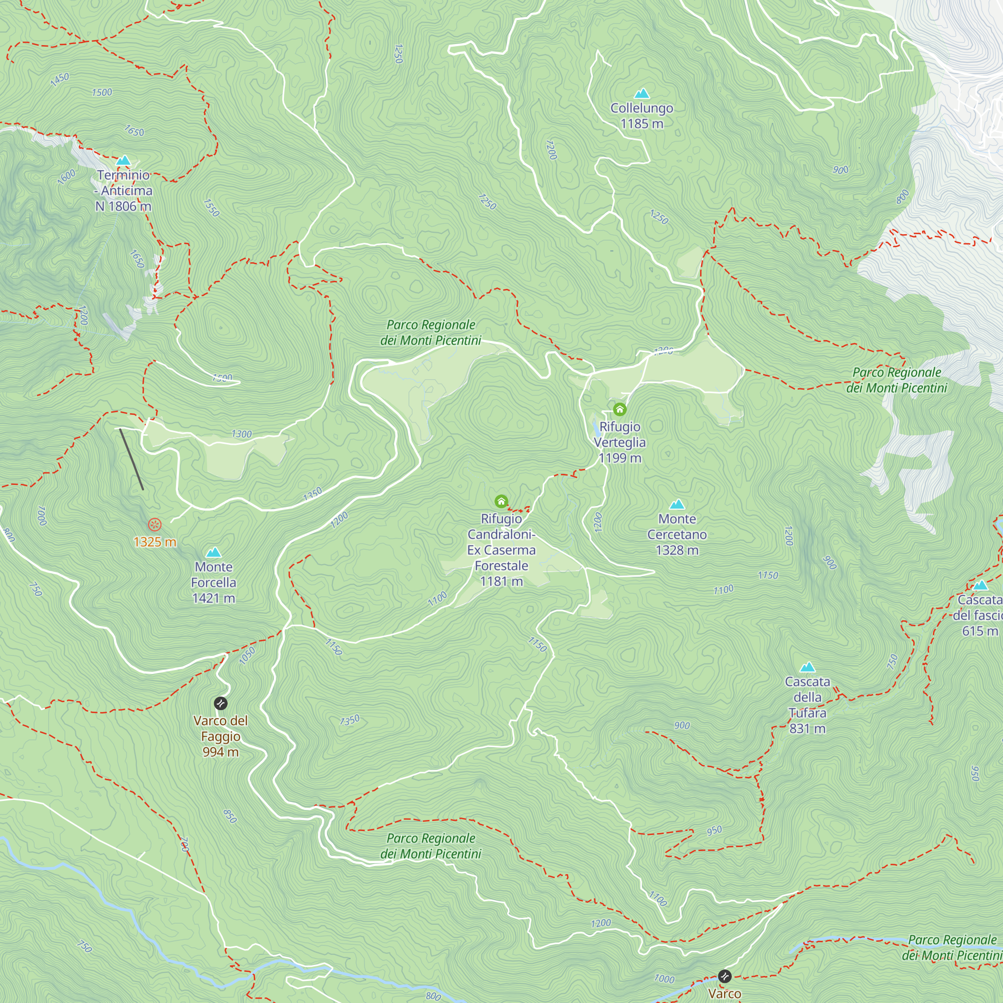 Rifugio Candraloni- Ex Caserma Forestale map