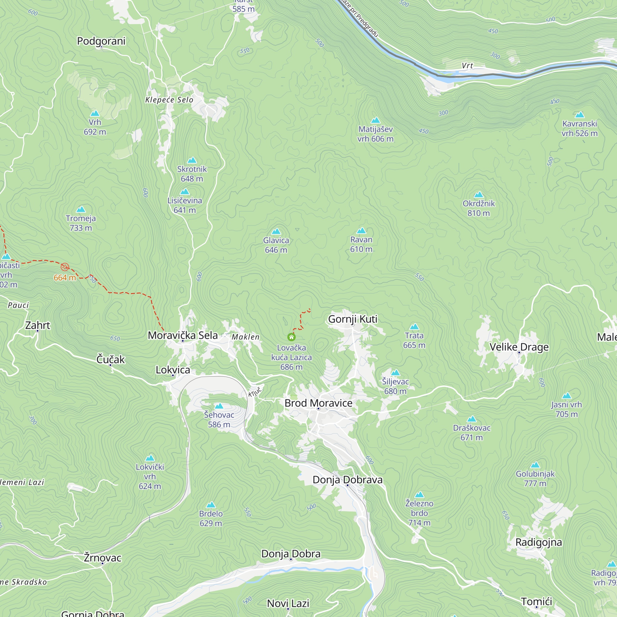 Planinarska kuča Lazica map