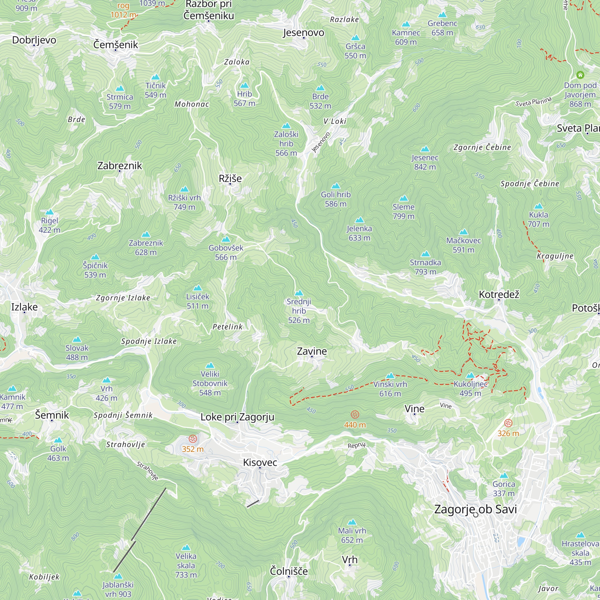 Lovski dom Klančiše (LD Zagorje) map