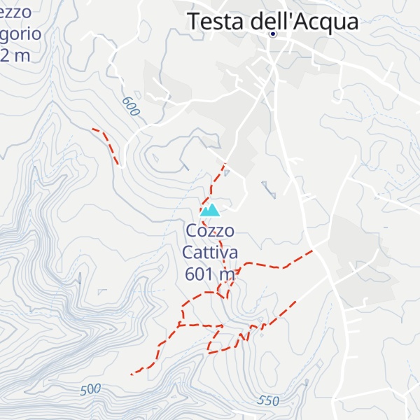 Map of Cozzo Cattiva