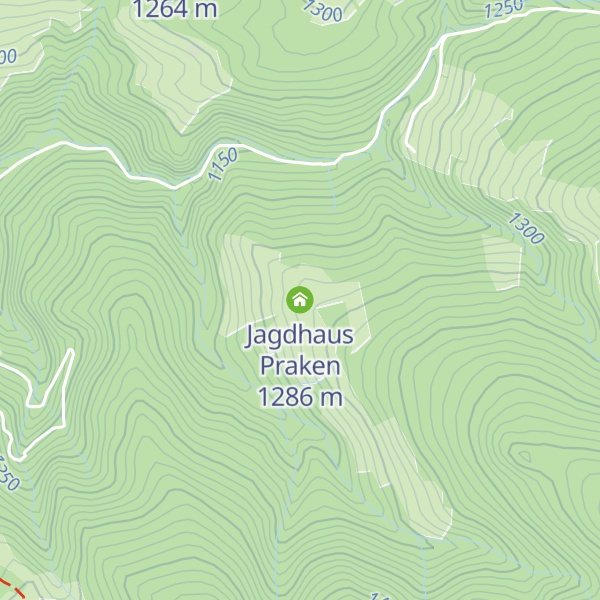 Map of Jagdhaus Praken