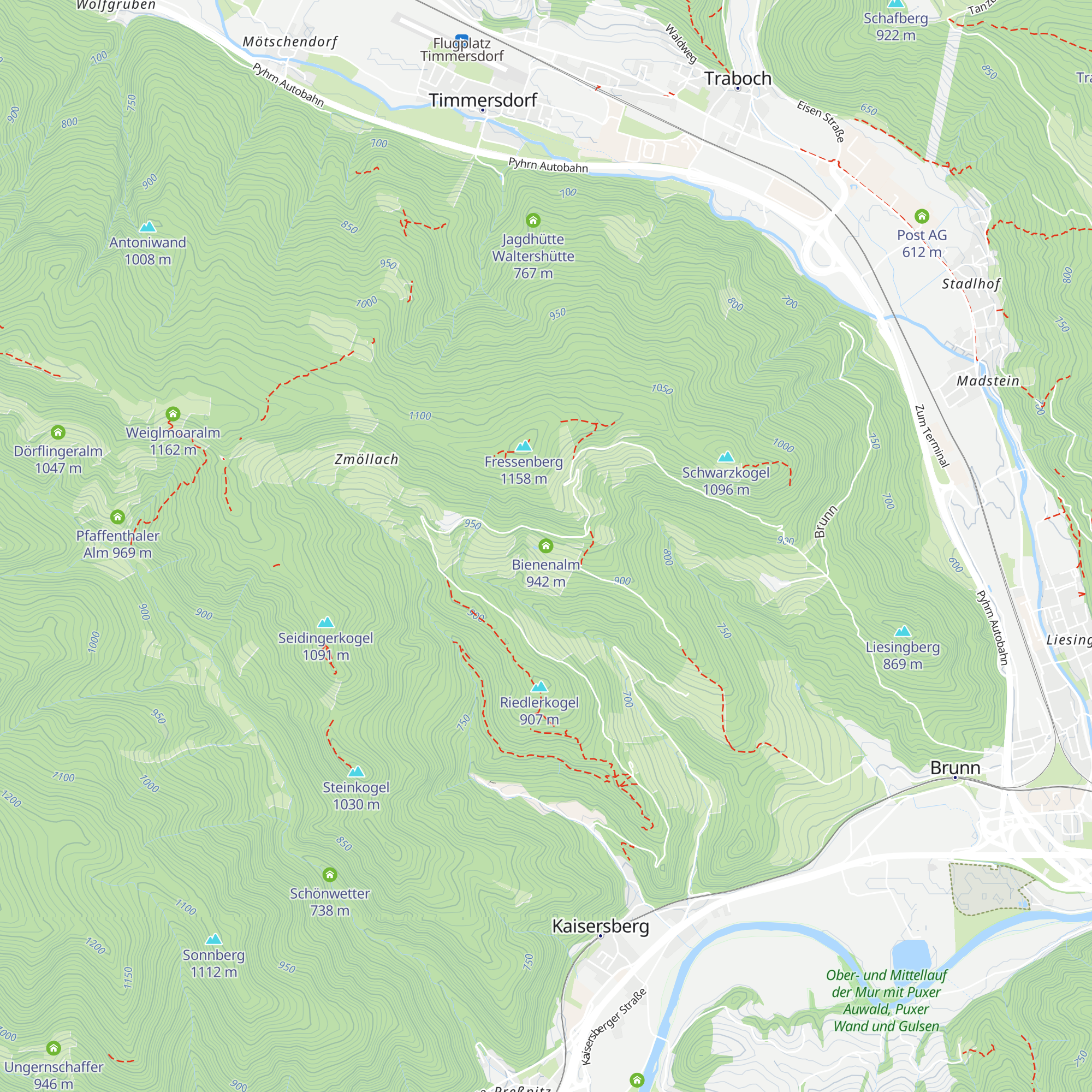 Bienenalm map