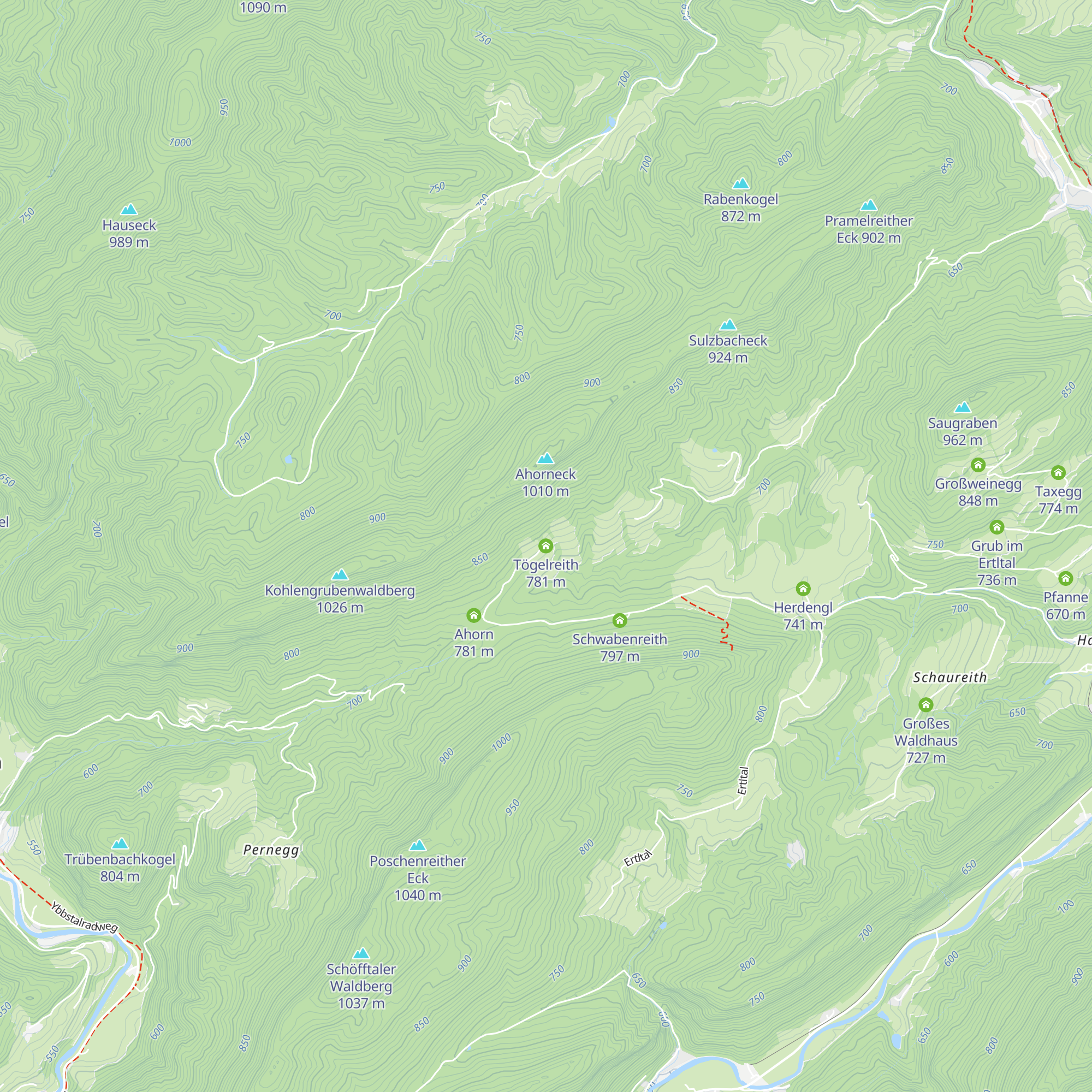 Tögelreith map